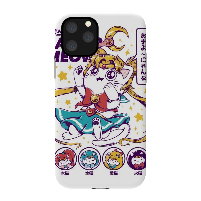 iPhone 11 Pro StrongFit Sailor Meow II by Ilustrata