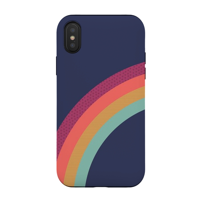 iPhone Xs / X StrongFit Vintage Rainbow by ArtPrInk