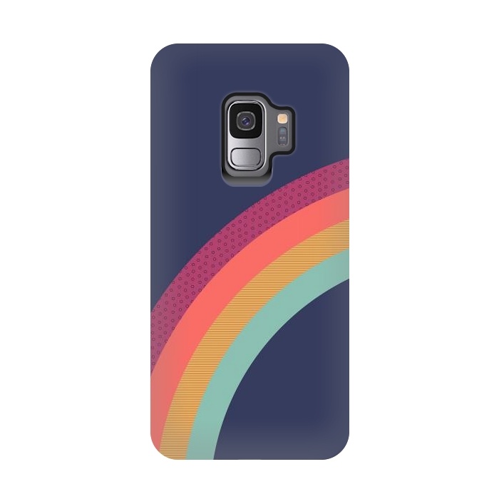 Galaxy S9 StrongFit Vintage Rainbow by ArtPrInk