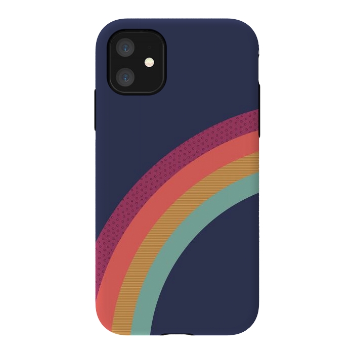 iPhone 11 StrongFit Vintage Rainbow by ArtPrInk