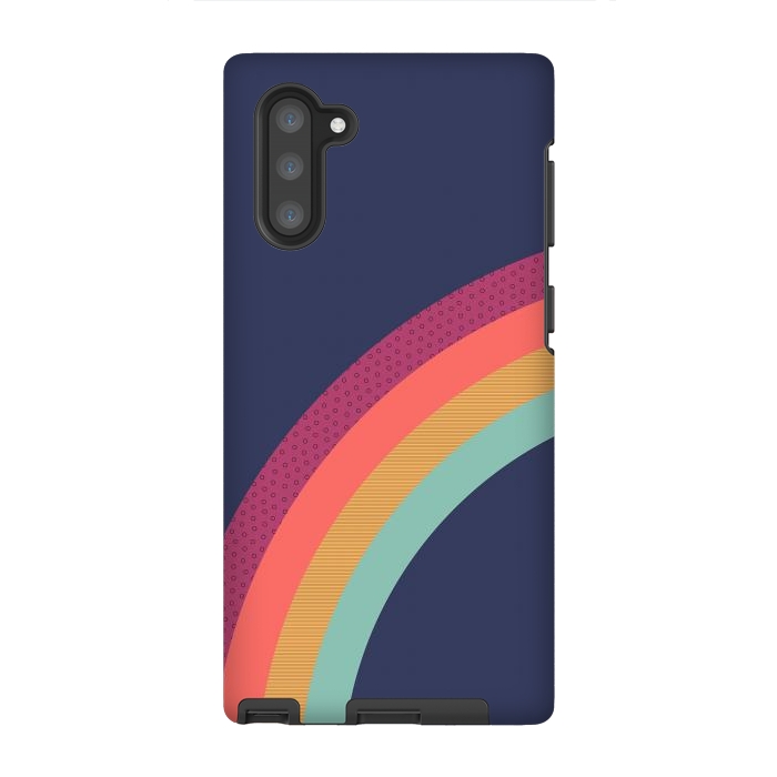 Galaxy Note 10 StrongFit Vintage Rainbow by ArtPrInk
