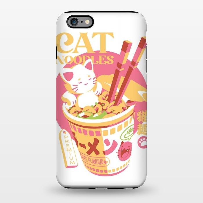 iPhone 6/6s plus StrongFit Cat Noodles by Ilustrata
