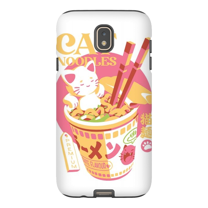 Galaxy J7 StrongFit Cat Noodles by Ilustrata