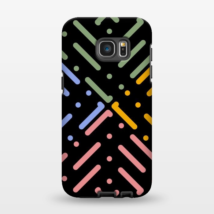 Galaxy S7 EDGE StrongFit Digital Line and Dots  by TMSarts