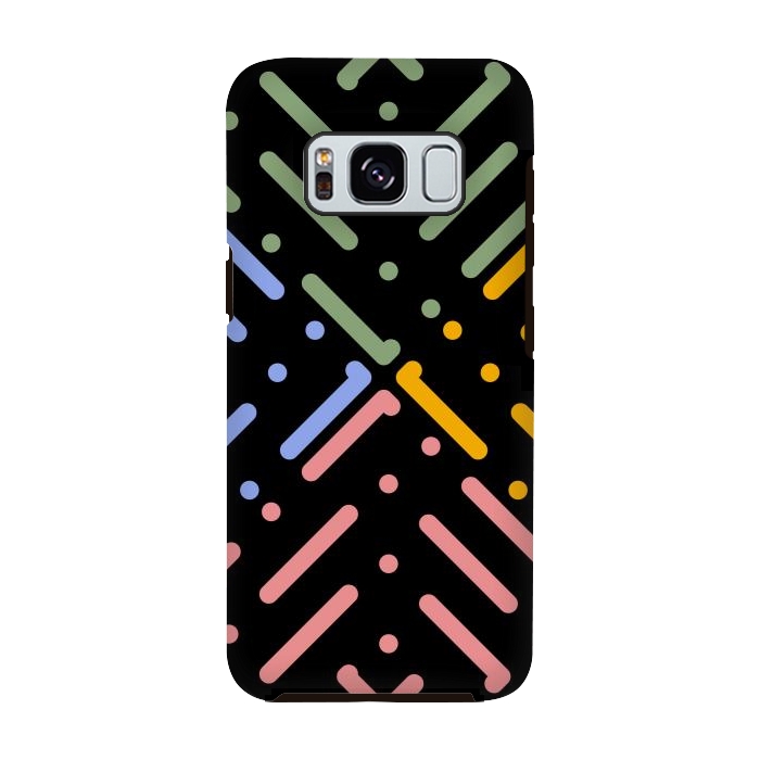 Galaxy S8 StrongFit Digital Line and Dots  by TMSarts