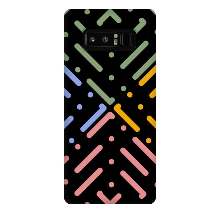 Galaxy Note 8 StrongFit Digital Line and Dots  by TMSarts