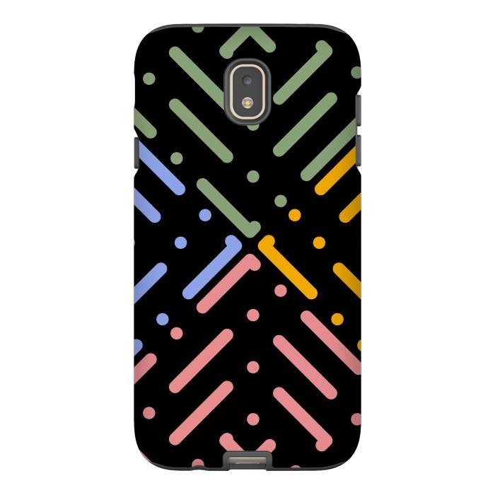 Galaxy J7 StrongFit Digital Line and Dots  by TMSarts