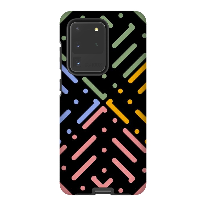 Galaxy S20 Ultra StrongFit Digital Line and Dots  by TMSarts