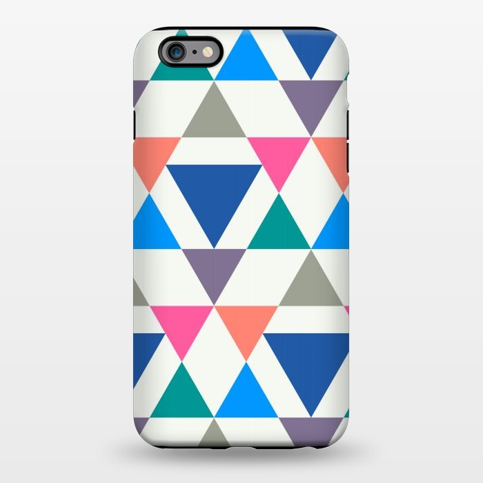 iPhone 6/6s plus StrongFit Multicolor Repeat Triangles by TMSarts