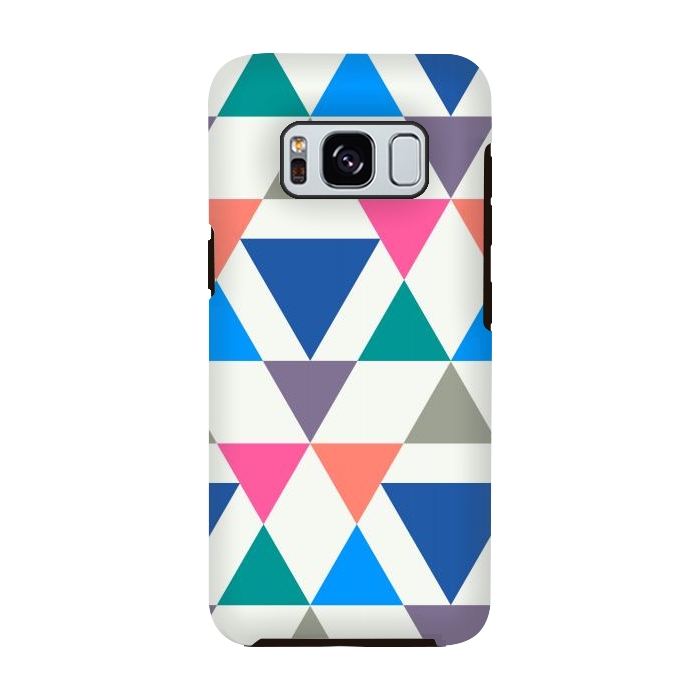 Galaxy S8 StrongFit Multicolor Repeat Triangles by TMSarts