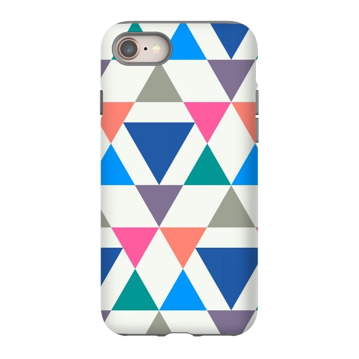 iPhone 8 StrongFit Multicolor Repeat Triangles by TMSarts
