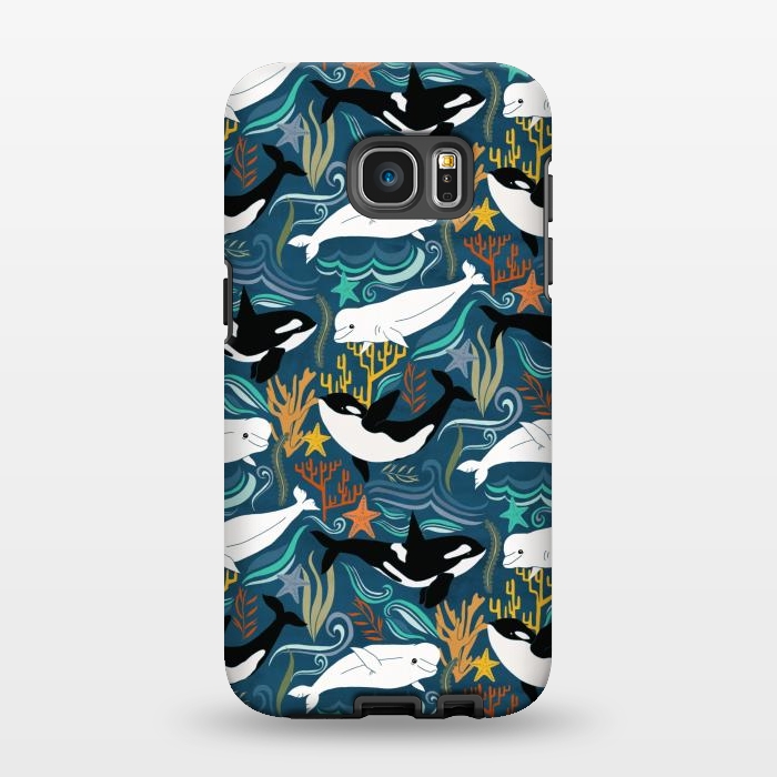 Galaxy S7 EDGE StrongFit Canadian Whale Watching by Tangerine-Tane