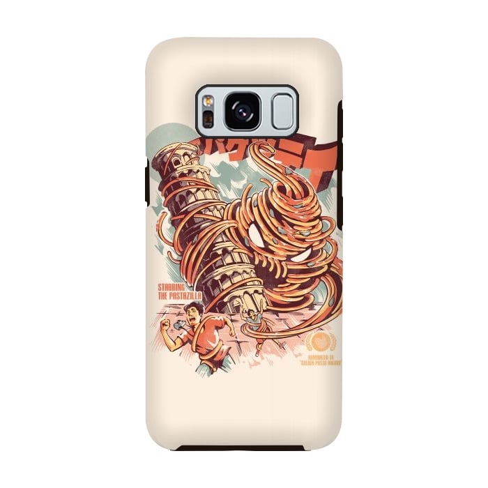 Galaxy S8 StrongFit The Kaiju Spaghetti por Ilustrata