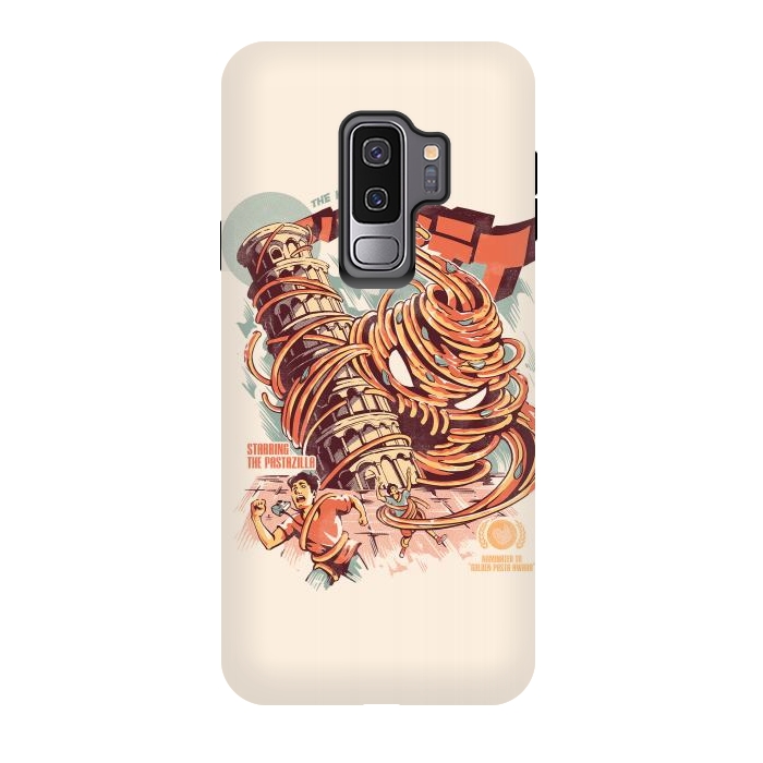 Galaxy S9 plus StrongFit The Kaiju Spaghetti by Ilustrata