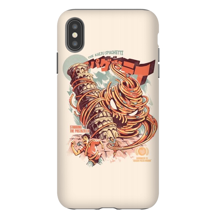 iPhone Xs Max StrongFit The Kaiju Spaghetti by Ilustrata