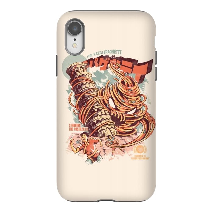 iPhone Xr StrongFit The Kaiju Spaghetti by Ilustrata
