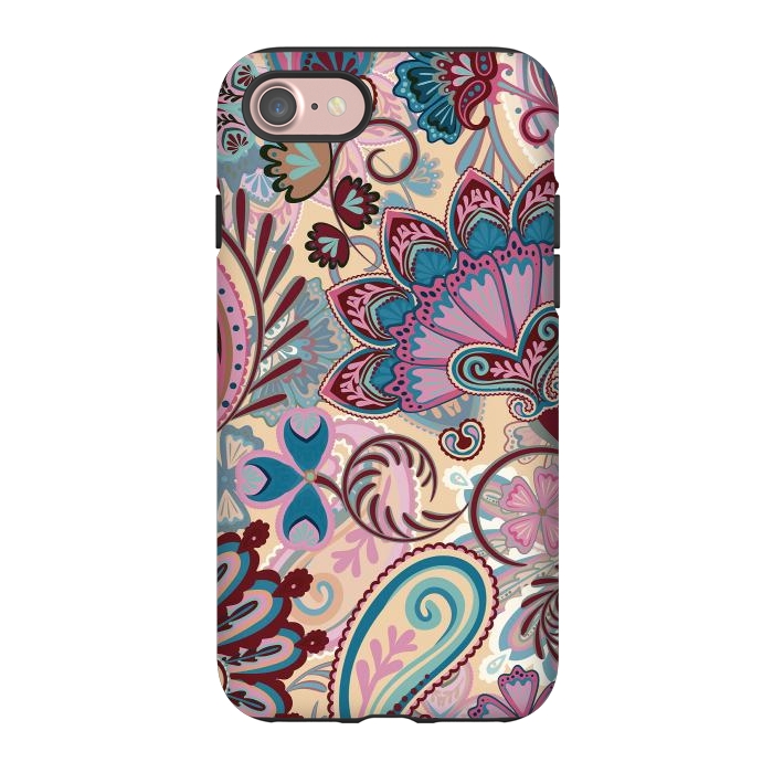 iPhone 7 StrongFit Paisley Flowers Design by ArtsCase