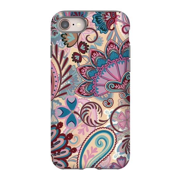 iPhone 8 StrongFit Paisley Flowers Design by ArtsCase
