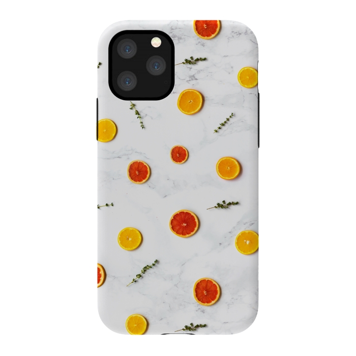 iPhone 11 Pro StrongFit YELLOW ORANGE FRUITS by MALLIKA