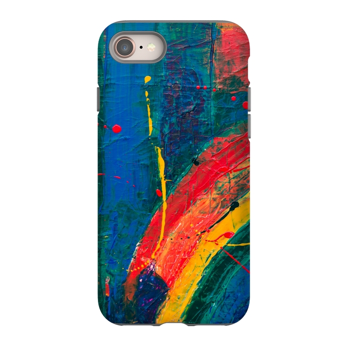 iPhone 8 StrongFit PAINTED SHADES RAINBOW! by MALLIKA