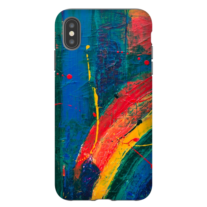 iPhone Xs Max StrongFit PAINTED SHADES RAINBOW! by MALLIKA