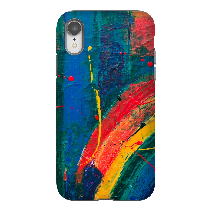 iPhone Xr StrongFit PAINTED SHADES RAINBOW! by MALLIKA