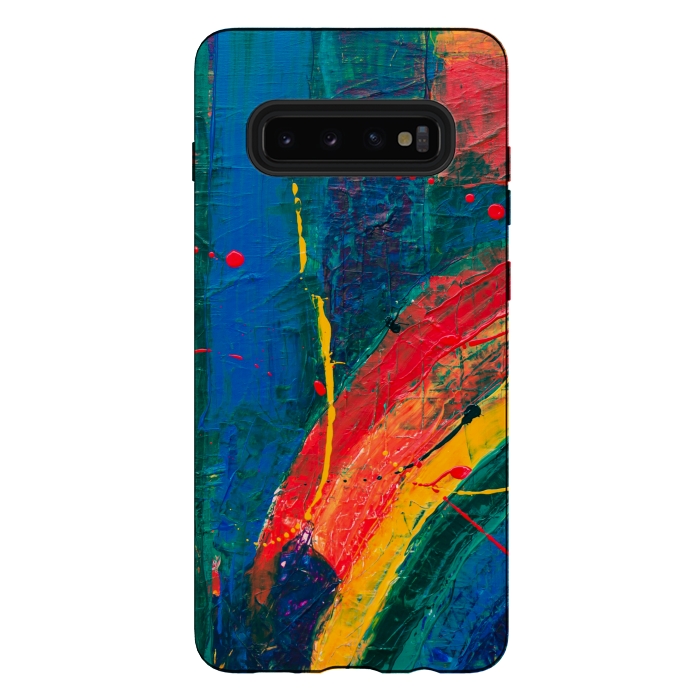Galaxy S10 plus StrongFit PAINTED SHADES RAINBOW! by MALLIKA