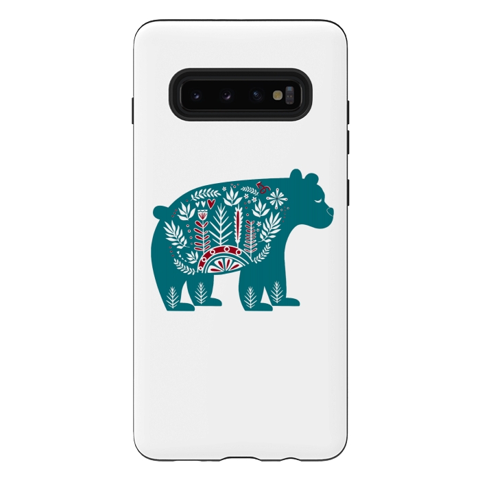 Galaxy S10 plus StrongFit Nordic bear  by Winston