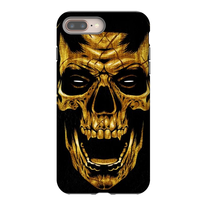 iPhone 7 plus StrongFit Golden Skull by Alberto