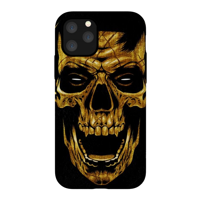 iPhone 11 Pro StrongFit Golden Skull by Alberto