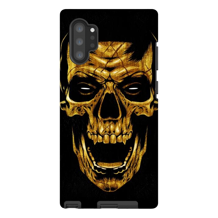 Galaxy Note 10 plus StrongFit Golden Skull by Alberto