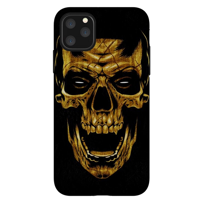 iPhone 11 Pro Max StrongFit Golden Skull by Alberto