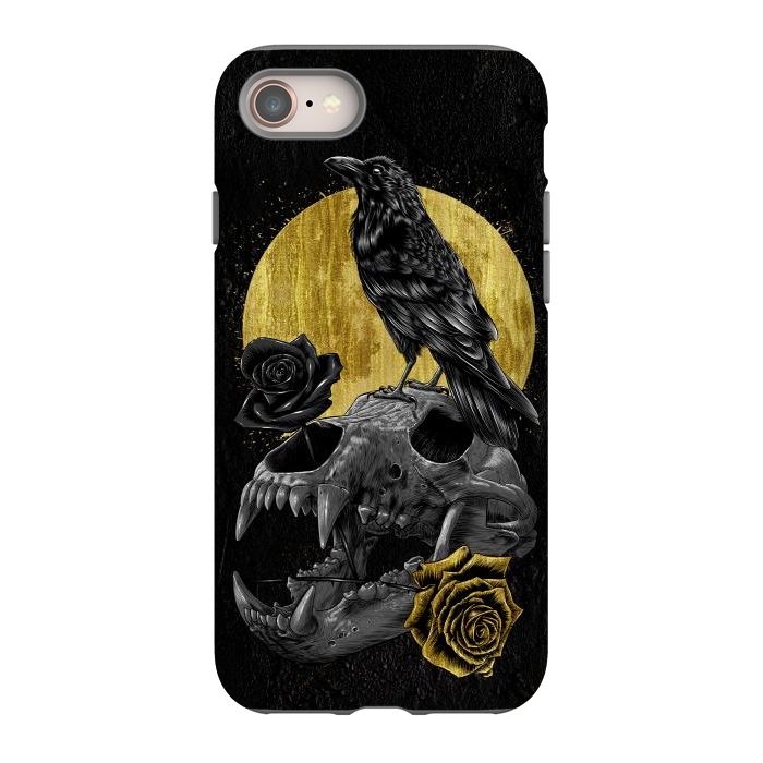 iPhone 8 StrongFit Skull Crow by Alberto