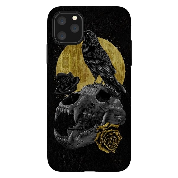 iPhone 11 Pro Max StrongFit Skull Crow by Alberto