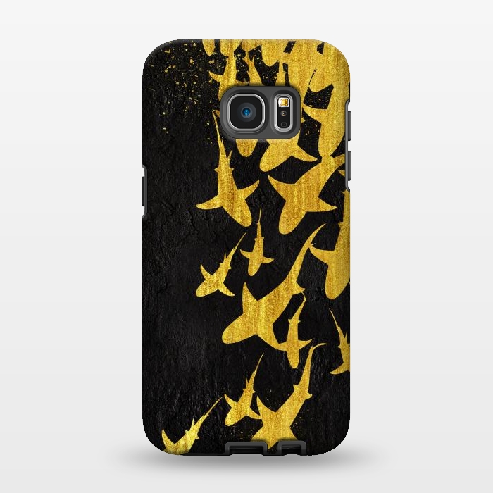 Galaxy S7 EDGE StrongFit Golden Sharks by Alberto