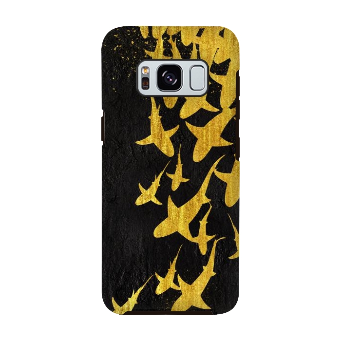 Galaxy S8 StrongFit Golden Sharks by Alberto