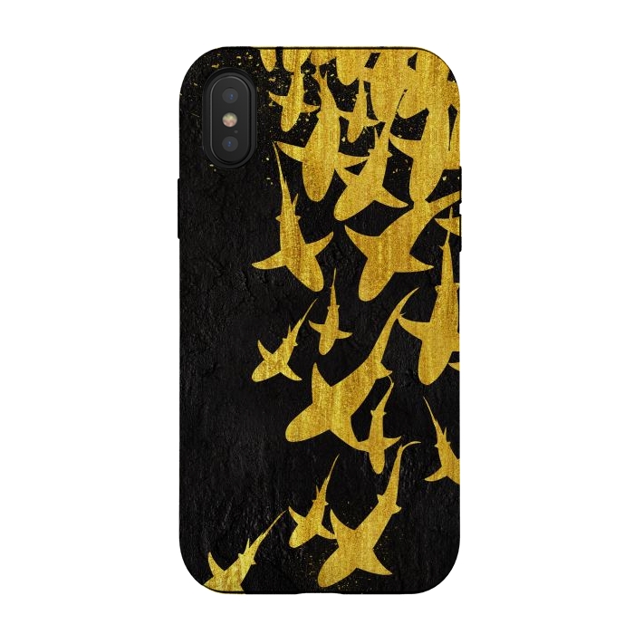 iPhone Xs / X StrongFit Golden Sharks by Alberto