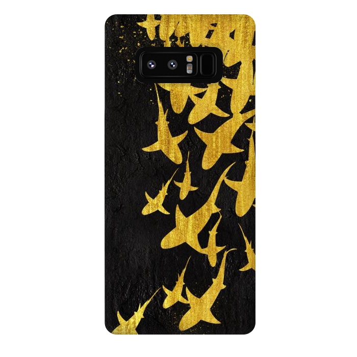 Galaxy Note 8 StrongFit Golden Sharks by Alberto