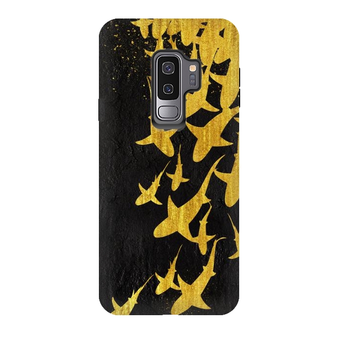 Galaxy S9 plus StrongFit Golden Sharks by Alberto