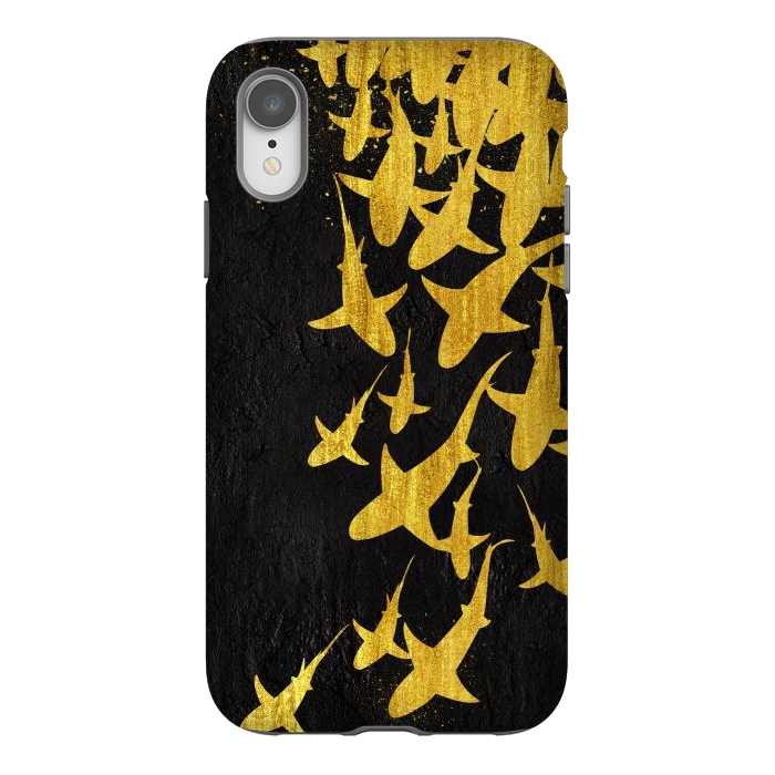 iPhone Xr StrongFit Golden Sharks by Alberto
