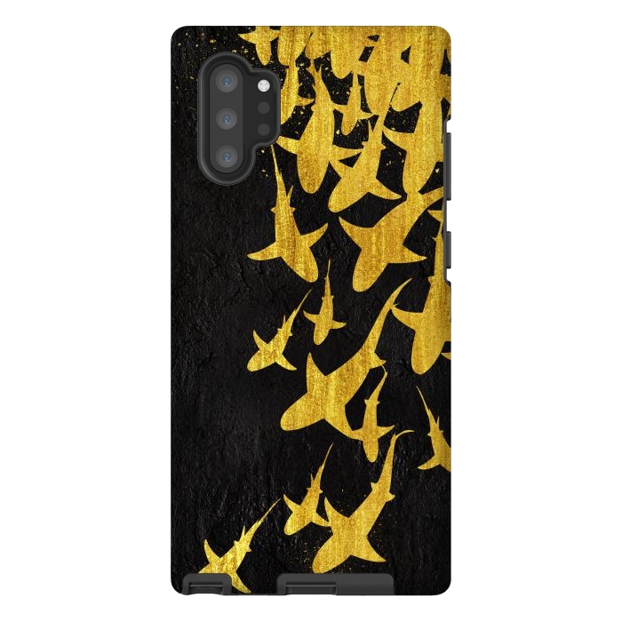 Galaxy Note 10 plus StrongFit Golden Sharks by Alberto