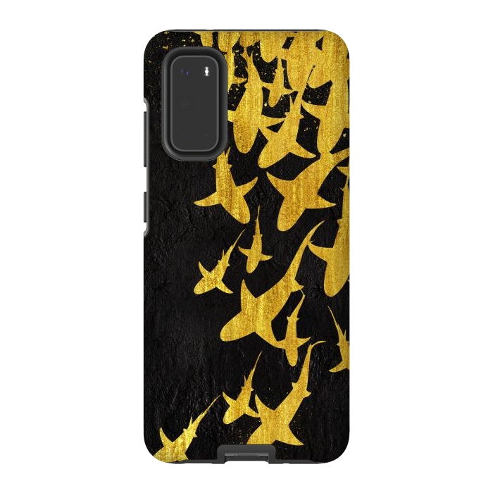 Galaxy S20 StrongFit Golden Sharks by Alberto