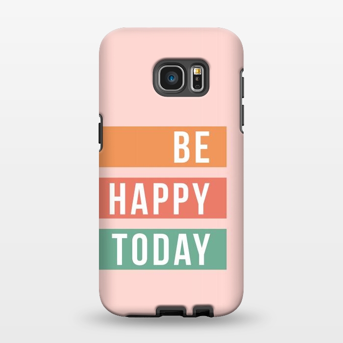 Galaxy S7 EDGE StrongFit Be Happy Today Rainbow by ArtPrInk