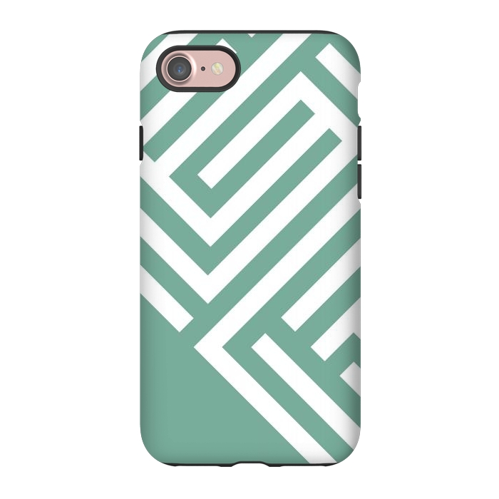 iPhone 7 StrongFit Mint Maze by ArtPrInk