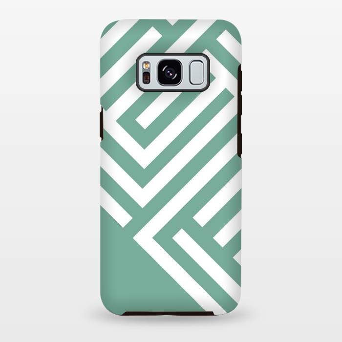 Galaxy S8 plus StrongFit Mint Maze by ArtPrInk