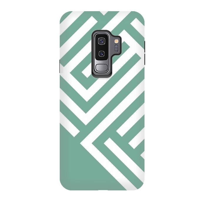 Galaxy S9 plus StrongFit Mint Maze by ArtPrInk