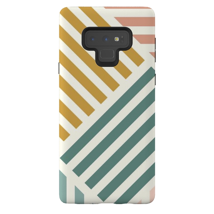 Galaxy Note 9 StrongFit Abstract Summer Lines by ArtPrInk