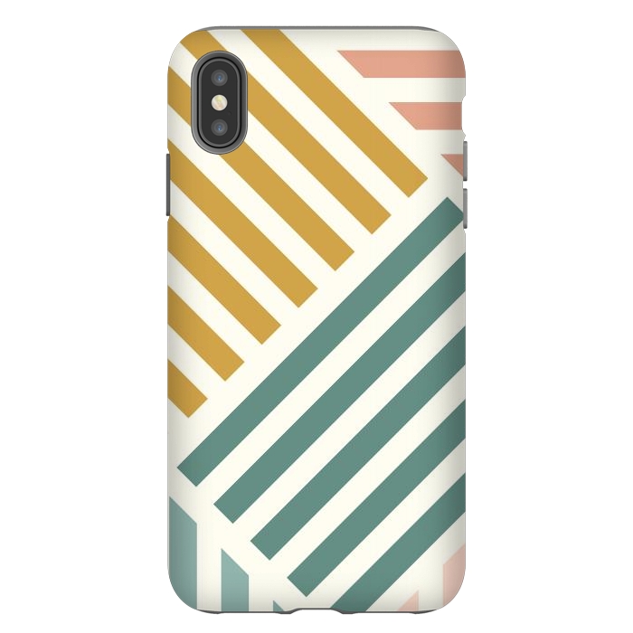 iPhone Xs Max StrongFit Abstract Summer Lines by ArtPrInk
