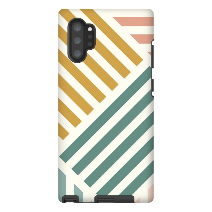 Galaxy Note 10 plus StrongFit Abstract Summer Lines by ArtPrInk