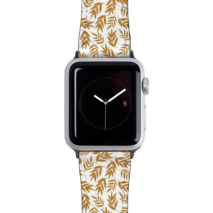 Watch 38mm / 40mm Strap PU leather Yellow Leaves by Edith May
